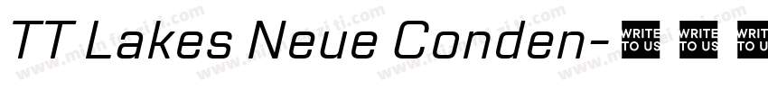 TT Lakes Neue Conden字体转换